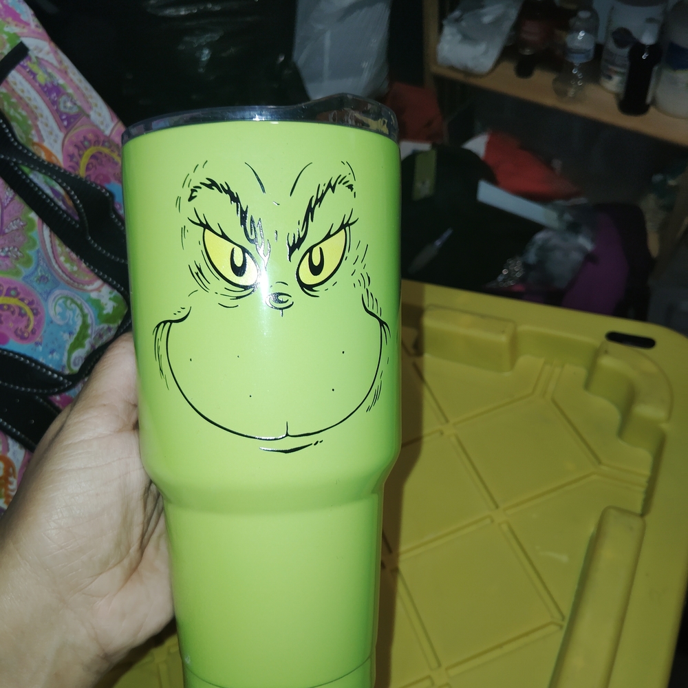 Green Grinch Tumbler
